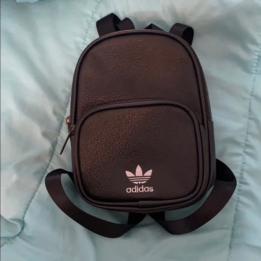 Adidas black mini backpack